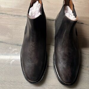 Men's Black Leather Ankle Boots